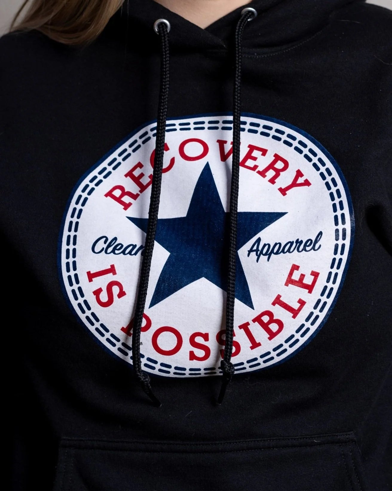 Recovery Is Possible / Pullover Hoodie / Black