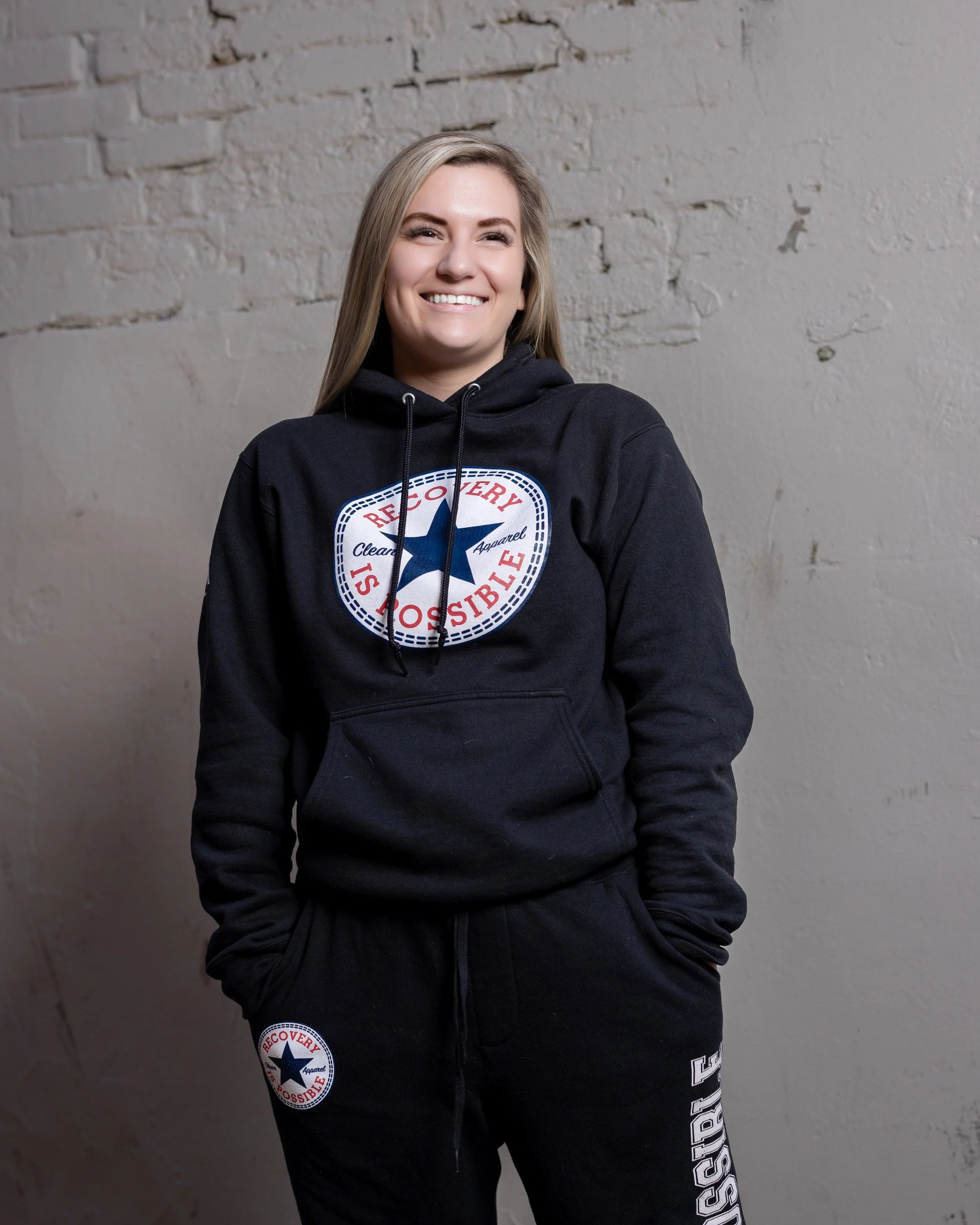 Recovery Is Possible / Pullover Hoodie / Black