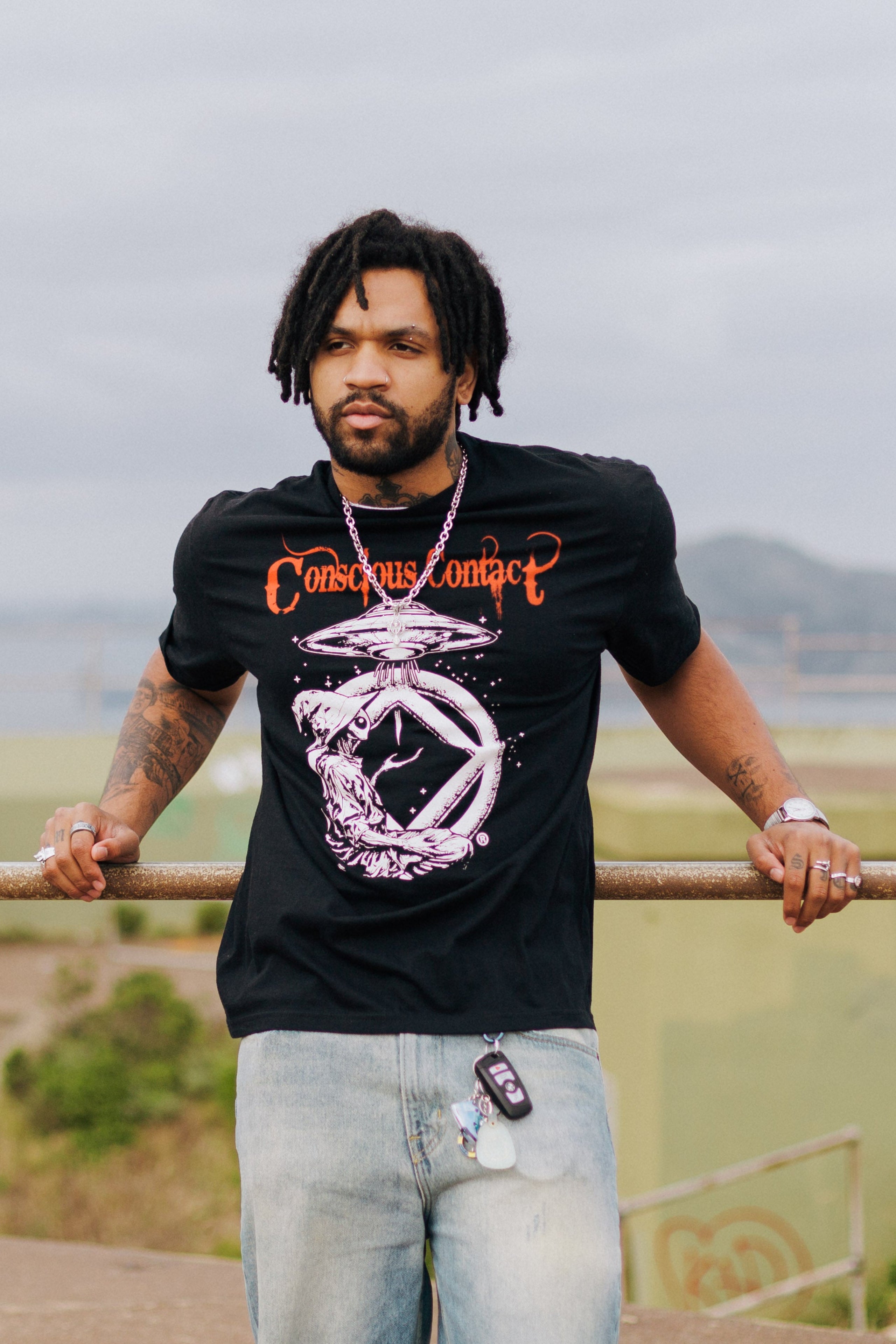 Conscious Contact /  Unisex T Shirt / Black