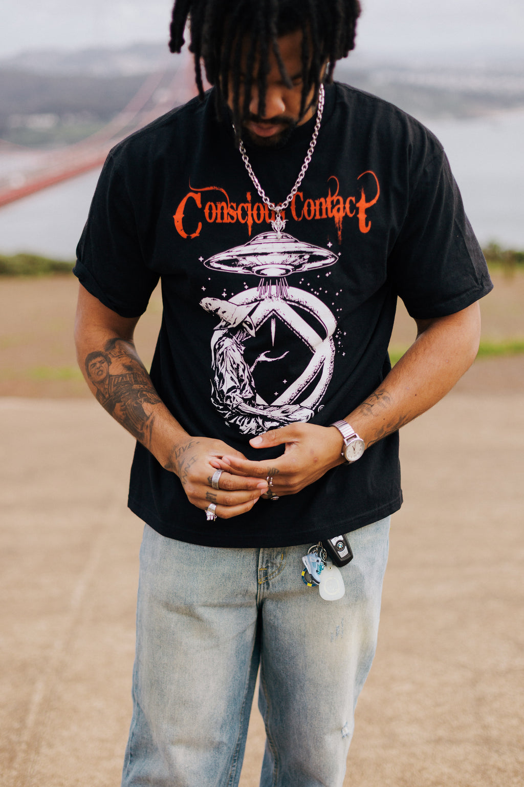 Conscious Contact /  Unisex T Shirt / Black