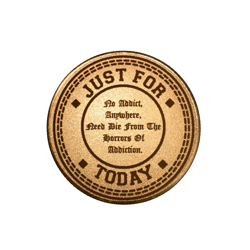 Custom Engraved Recovery is Possible Medallion
